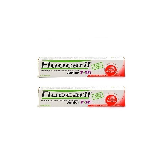 Fluocaril junior 7-12ans gel fruits rouges duo 50ml