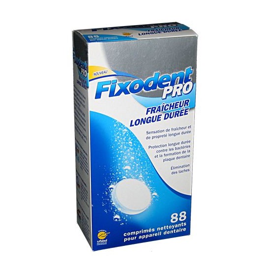 Fixodent pro 88 comprim&eacute;s nettoyants