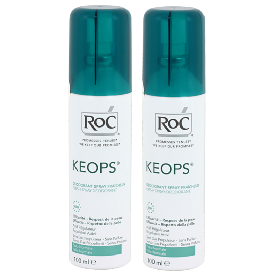 Roc Keops d&eacute;odorant fra&icirc;cheur 100ml x2