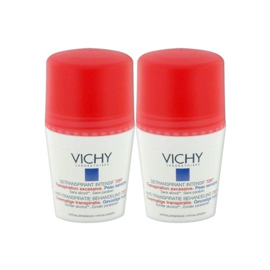 Vichy D&eacute;transpirant Intensif 72h Peau Sensible lot de 2 x 50ml